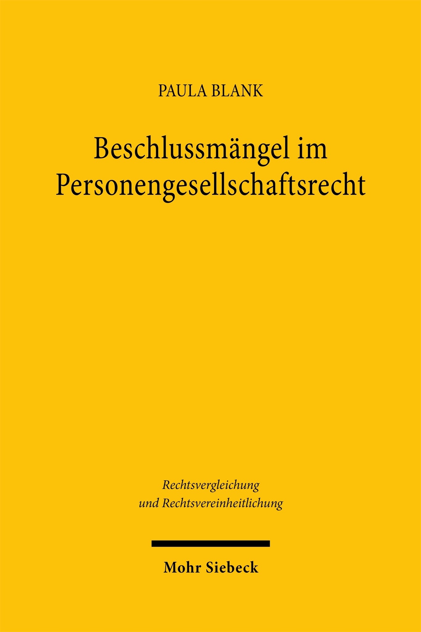 Beschlussmängel im Personengesellschaftsrecht